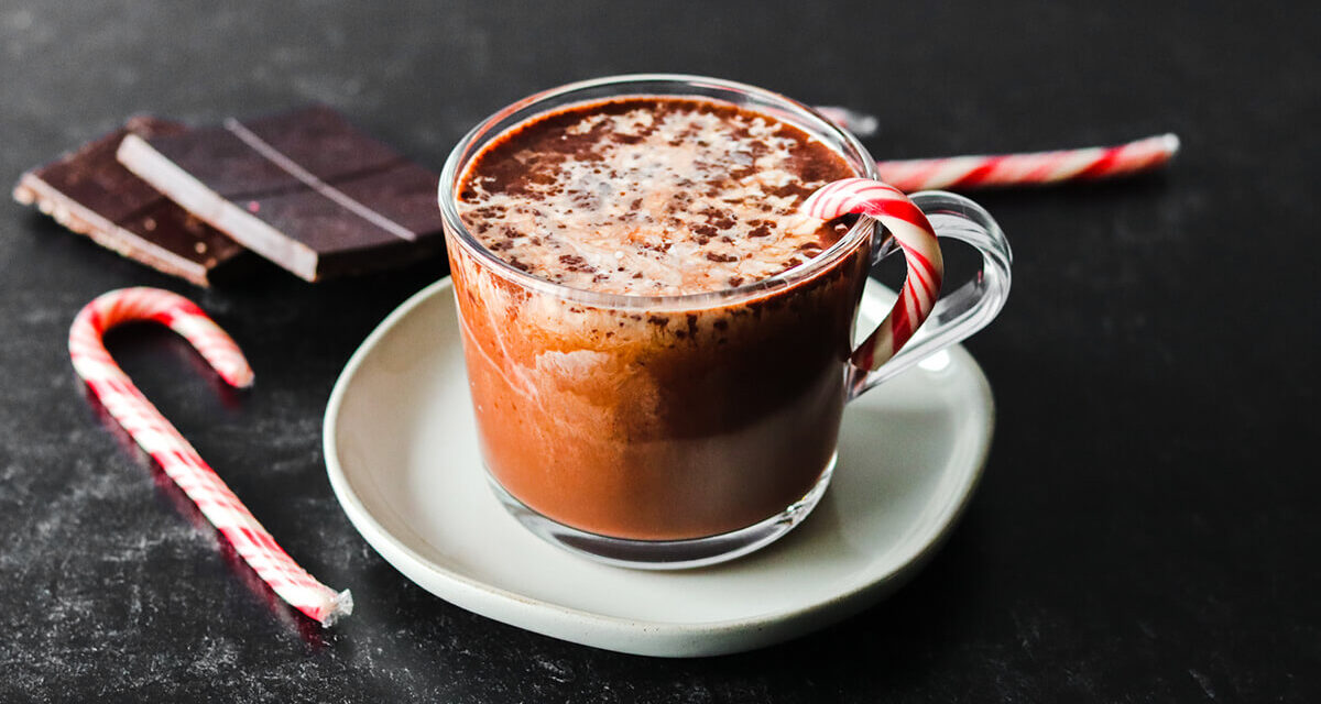 Spiked Peppermint Hot Chocolate