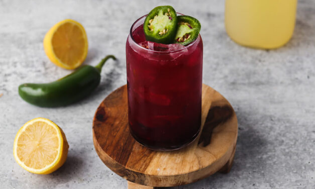 Spicy Blueberry Arnold Palmer Mocktail