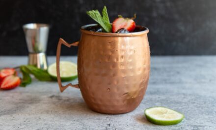 Strawberry Basil Mint Moscow Mule